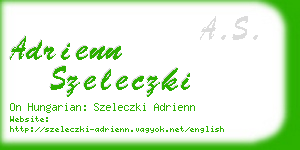 adrienn szeleczki business card